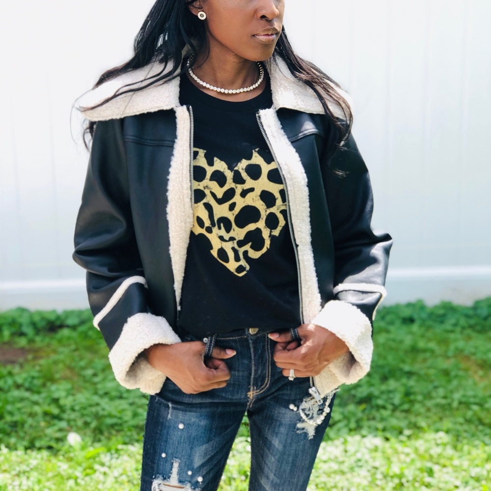 Embers Leather Sheepskin Jacket- LAST ONE - Picture 3 of 4